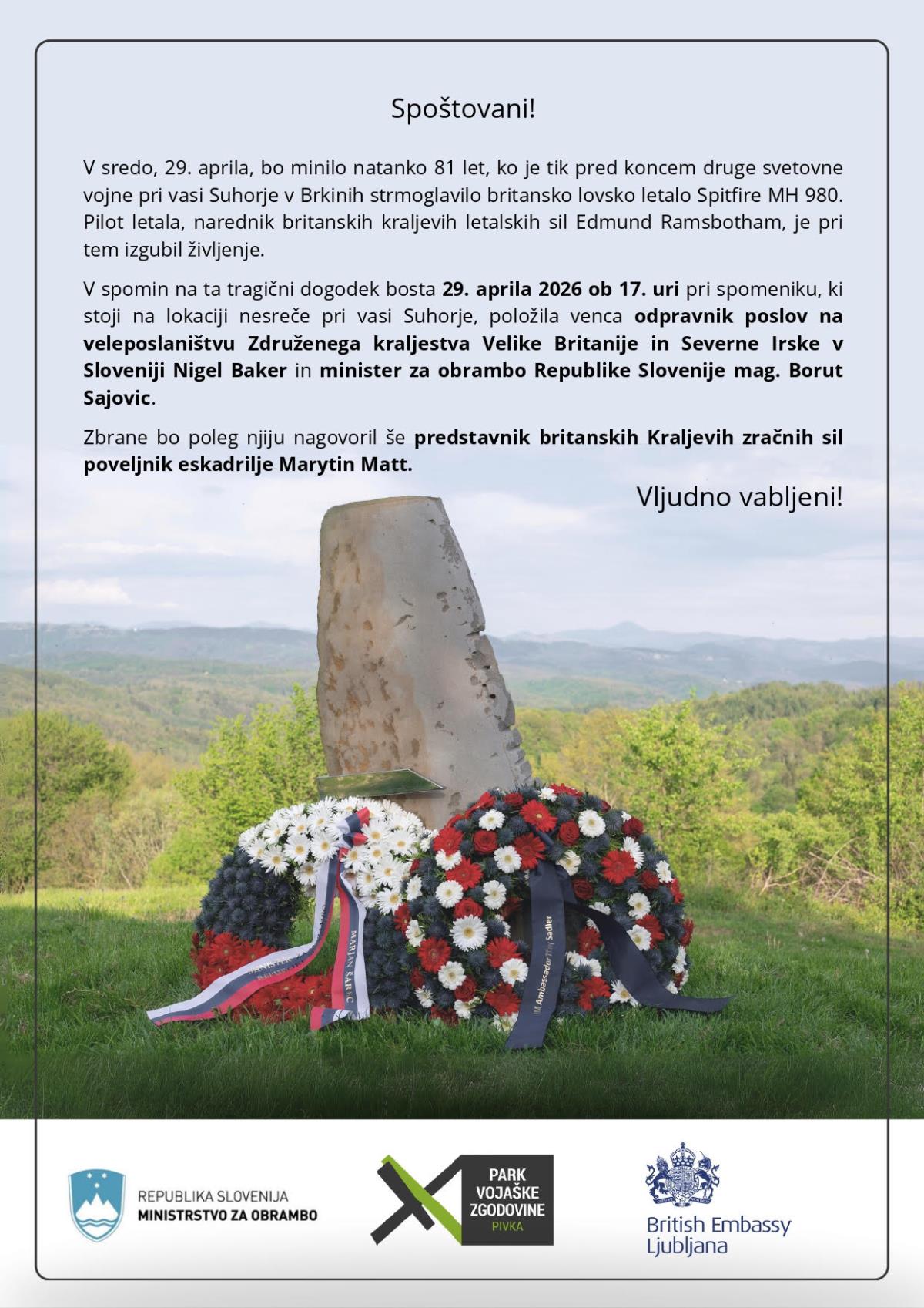vabilo Suhorje 29 april